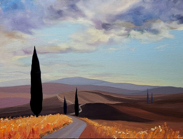 Obraz do salonu artysty Jacek Malinowski pod tytułem Val d'Orcia II