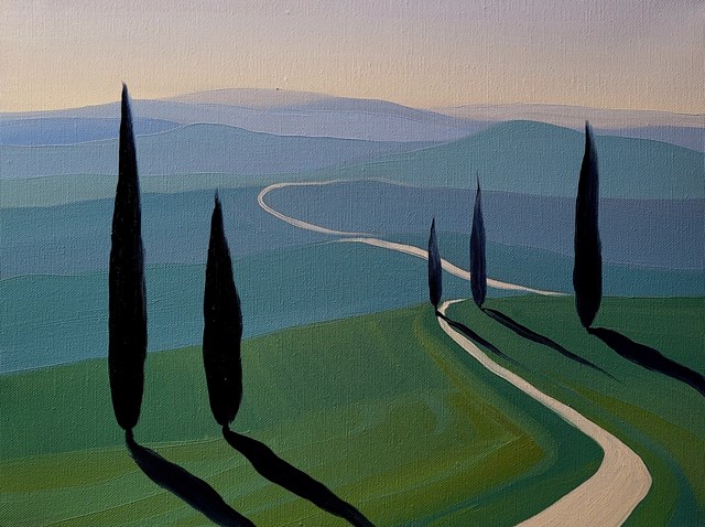 Obraz do salonu artysty Jacek Malinowski pod tytułem Val d'Orcia III