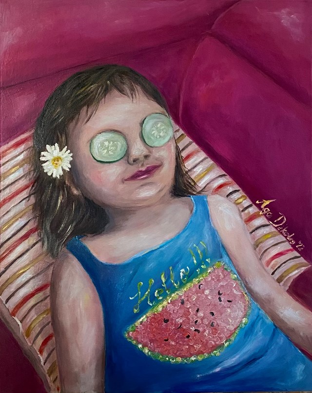 Obraz do salonu artysty Aga Urbanowska pod tytułem Amelia w SPA