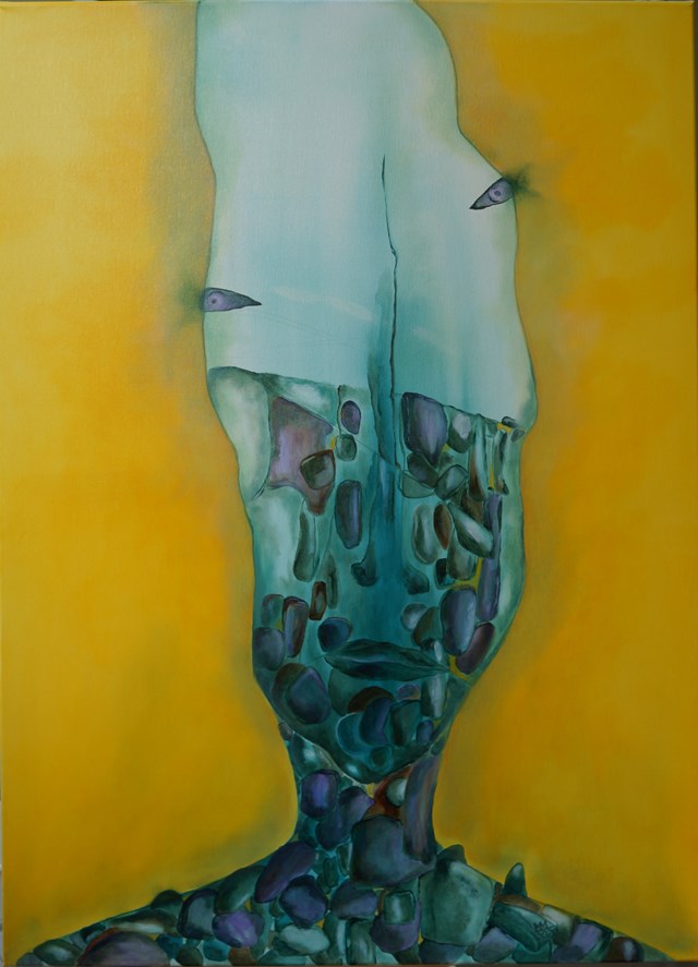 Obraz do salonu artysty Maja Majewska-Sadowska pod tytułem Z cyku:"Oni""Emerald"