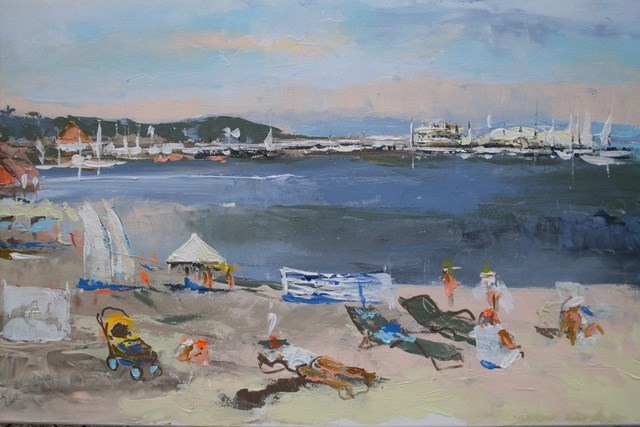 Obraz do salonu artysty Barbara Kowalska pod tytułem Plaża Sopot