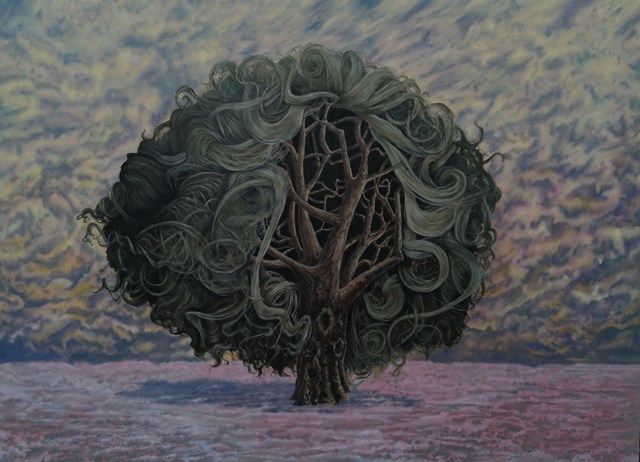 Obraz do salonu artysty Arkadiusz Koniusz pod tytułem Drzewowłos