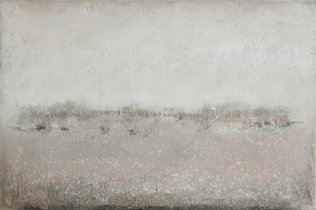 Living room painting by EWA MRÓZ titled BEFORE ONE DAY AND ANOTHER