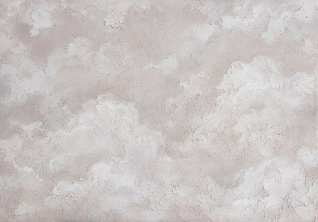 Living room painting by EWA MRÓZ titled CLOUDS