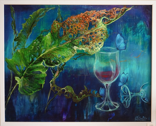 Obraz do salonu artysty Natalia Czarnecka-Diling pod tytułem Magiczny ogród - Kochankowie