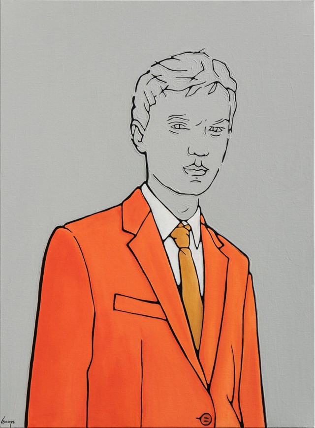 Obraz do salonu artysty Marcin Lenczowski pod tytułem Pomarańczowy nr 6