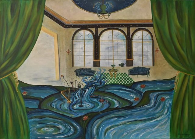 Obraz do salonu artysty Sylwia Młodziejewska pod tytułem Igrzyska Żeretka i Mariżotki