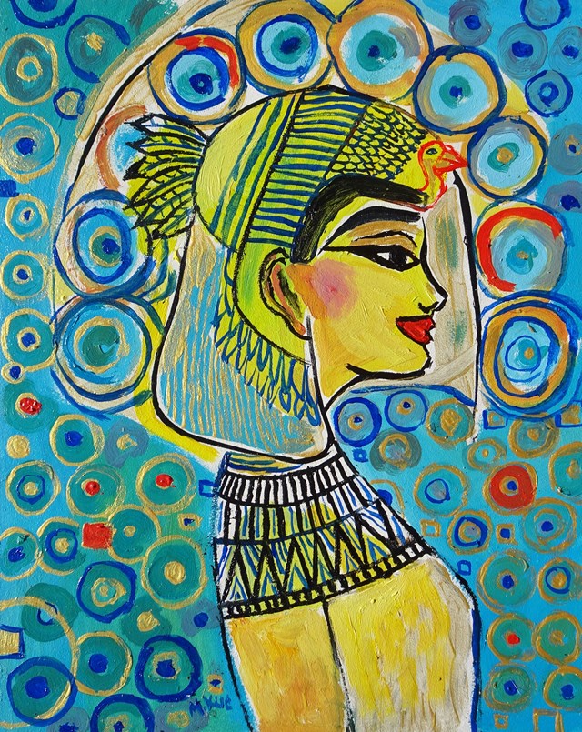 Obraz do salonu artysty Marlena Kuć pod tytułem faraonka