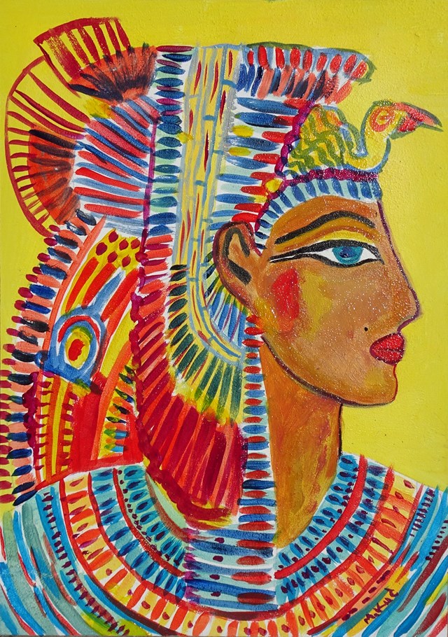 Obraz do salonu artysty Marlena Kuć pod tytułem faraon