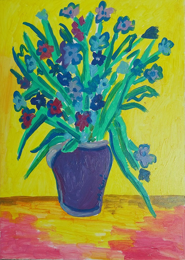 Obraz do salonu artysty Marlena Kuć pod tytułem kwiaty