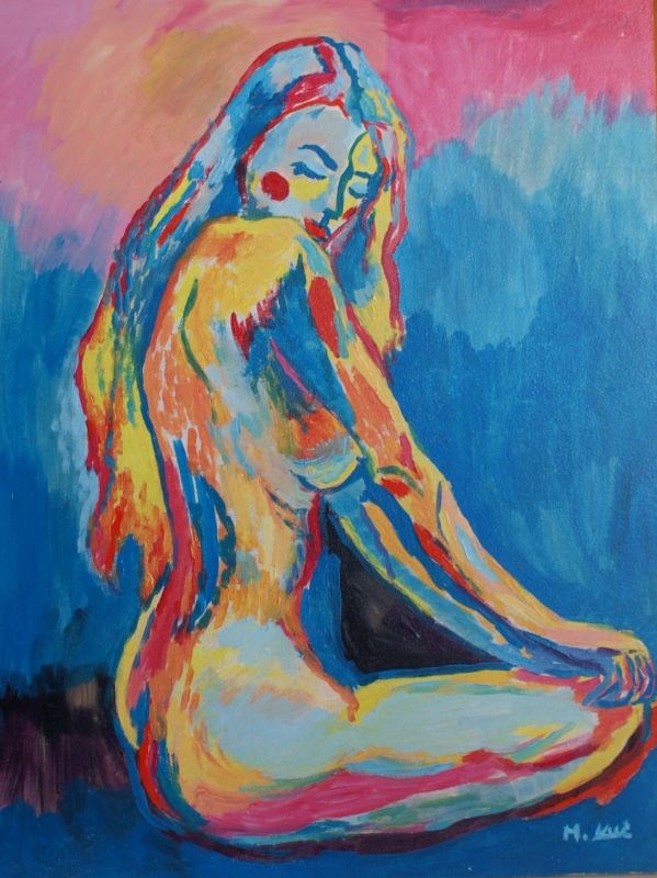 Obraz do salonu artysty Marlena Kuć pod tytułem naga kobieta