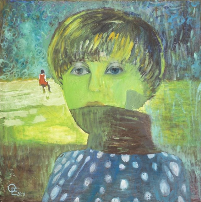 Obraz do salonu artysty Elżbieta Grzybek pod tytułem Zielony ład