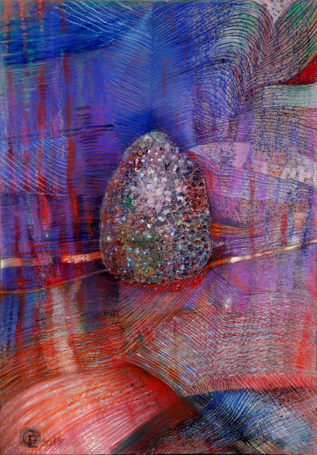 Obraz do salonu artysty Elżbieta Grzybek pod tytułem Z serii "Kamienne Tablice"