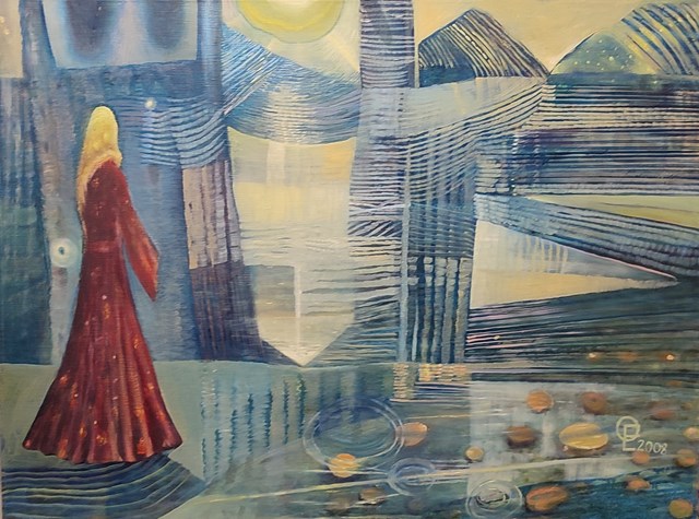 Obraz do salonu artysty Elżbieta Grzybek pod tytułem Dziewczyna Tangeru