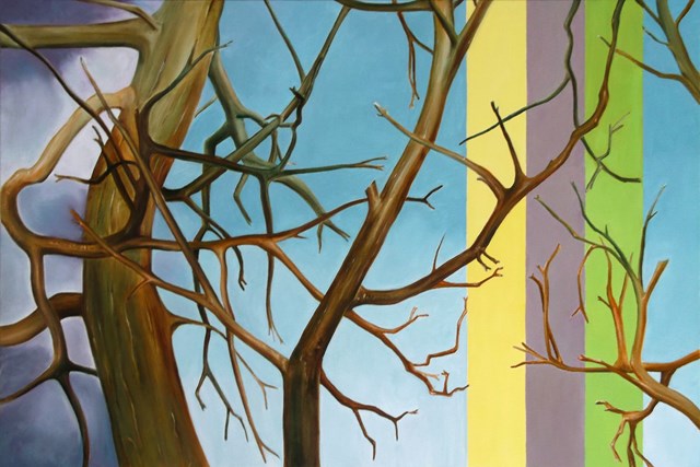Obraz do salonu artysty Dariusz Głowacki pod tytułem Trzy Drzewa