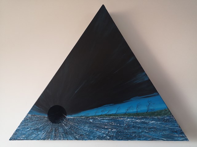 Obraz do salonu artysty Michał Mroczka pod tytułem Czarna dziura