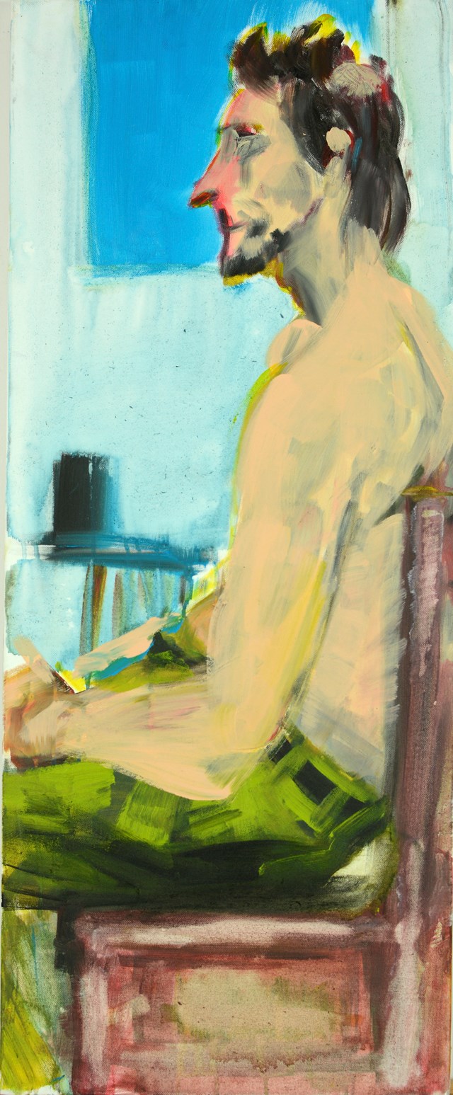 Obraz do salonu artysty Katarzyna Kaźmierska pod tytułem Lincoln przy oknie