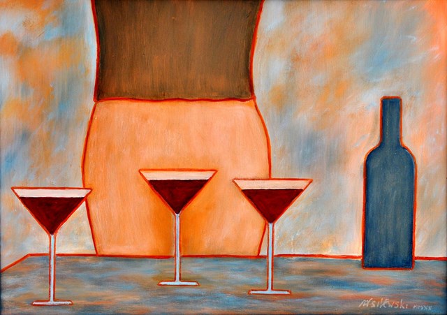 Obraz do salonu artysty Mariusz Stan Wasilewski pod tytułem Smak wina