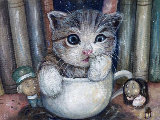 Obraz do salonu artysty Grzegorz Ptak pod tytułem Figlarz