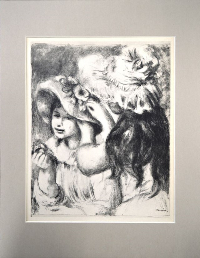 Grafika do salonu artysty Auguste Renoir pod tytułem Bez tytułu 4
