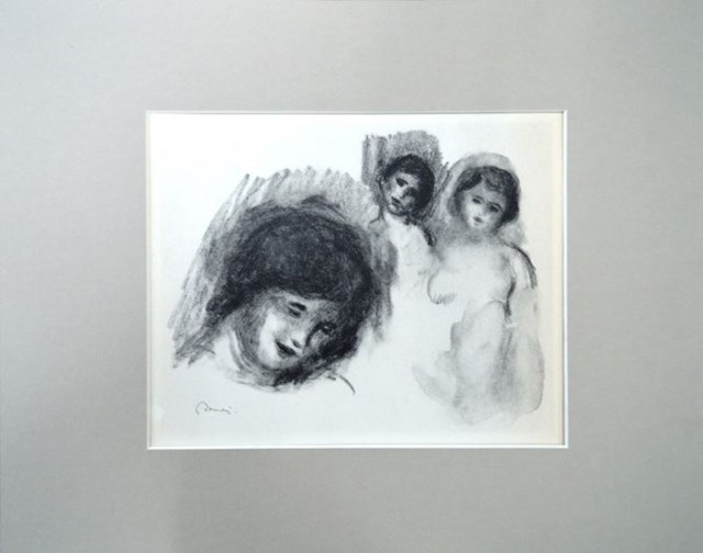 Grafika do salonu artysty Auguste Renoir pod tytułem Bez tytułu 12