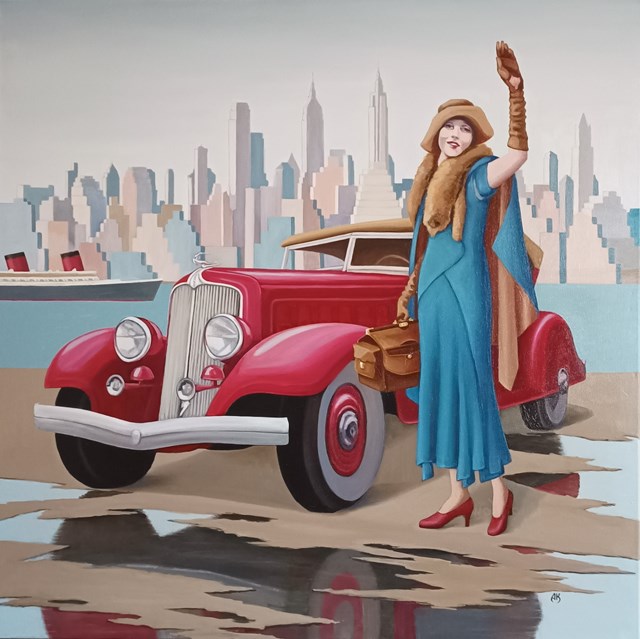 Obraz do salonu artysty Anna Konikowska pod tytułem Chrysler 1932