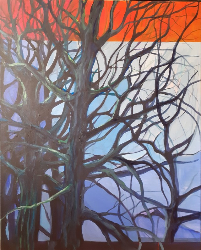 Living room painting by Magdalena Bezat titled No title