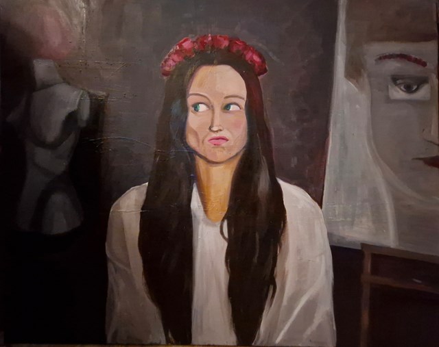 Living room painting by Magdalena Bezat titled No title