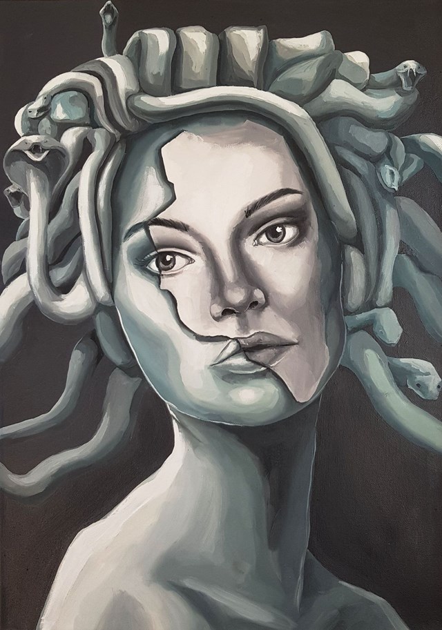 Obraz do salonu artysty Zofia Wawrzynowicz pod tytułem Medusa