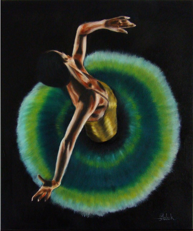 Obraz do salonu artysty Artem Tuliuk pod tytułem Szmaragdy baletnicy 1