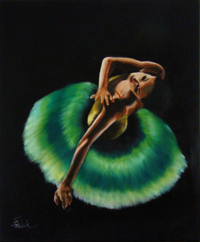 Obraz do salonu artysty Artem Tuliuk pod tytułem Szmaragdy baletnicy 2