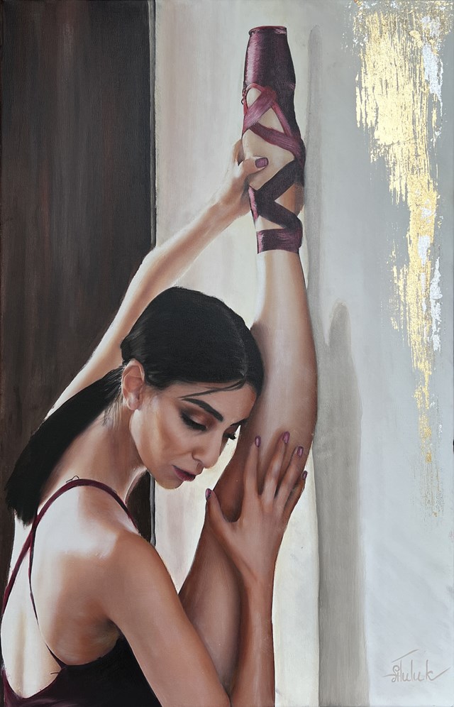 Living room painting by Artem Tuliuk titled Baletnica Extension