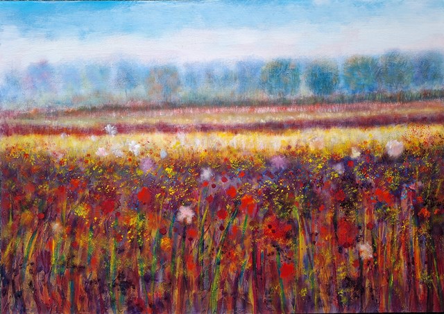 Obraz do salonu artysty Jacek Caputa pod tytułem Meadows
