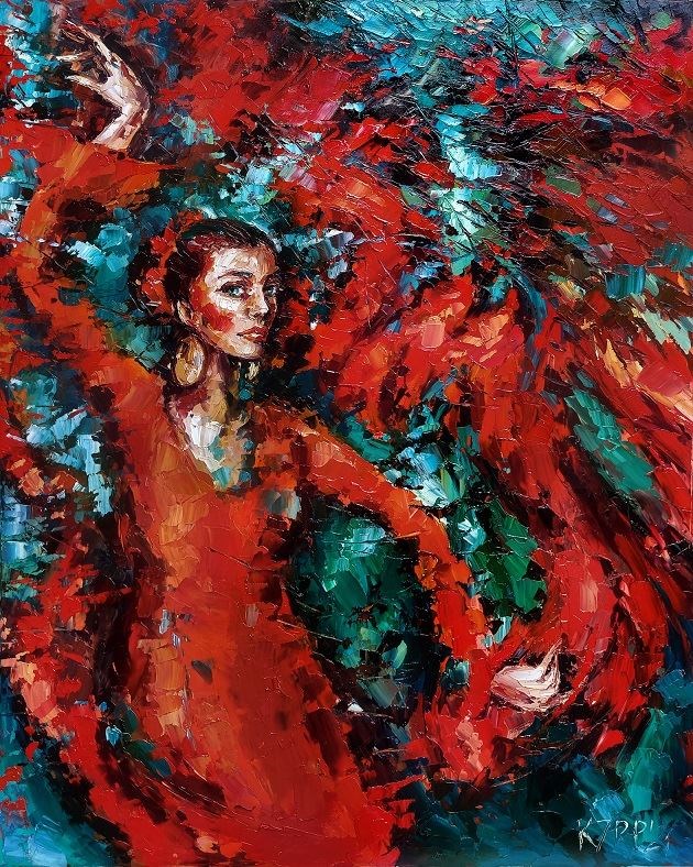 Obraz do salonu artysty Krystyna Róż-Pasek pod tytułem SIŁA DUCHOWA