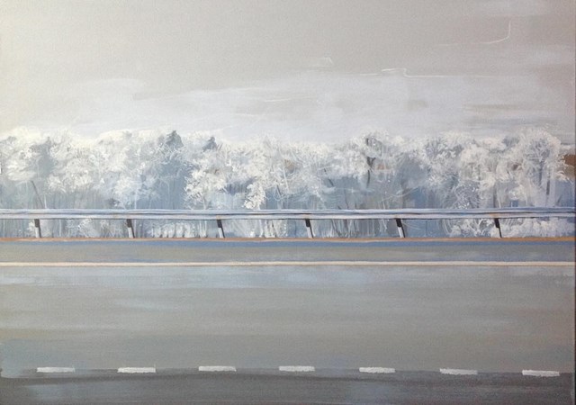 Obraz do salonu artysty Jolanta Ziółkowska pod tytułem Zimowa autostrada