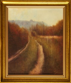 Obraz do salonu artysty Konrad Hamada pod tytułem Polna droga