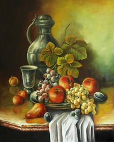 Obraz do salonu artysty Konrad Hamada pod tytułem Martwa Natura