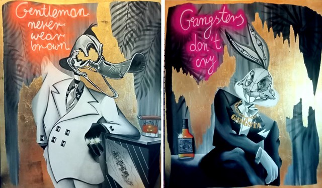 Obraz do salonu artysty Magdalena Karwowska pod tytułem Looney Tunes