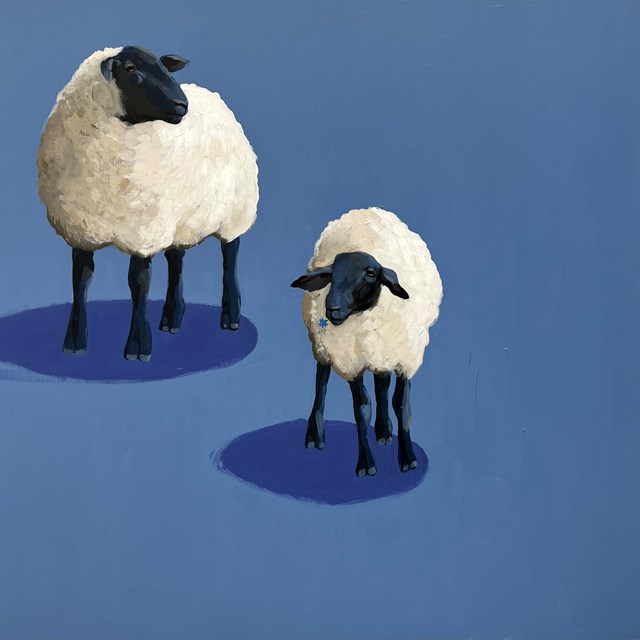 Obraz do salonu artysty Jędrzej Jarocki pod tytułem owce