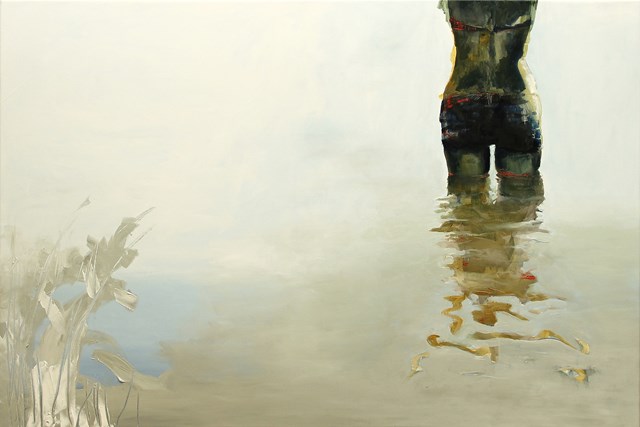 Obraz do salonu artysty Krzysztof Musiał pod tytułem Nad jeziorem