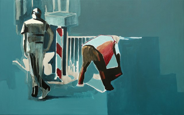 Obraz do salonu artysty Krzysztof Musiał pod tytułem Na ulicy