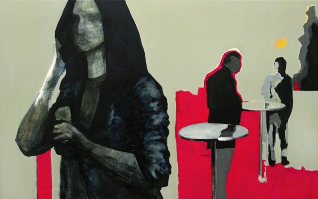 Obraz do salonu artysty Krzysztof Musiał pod tytułem Miejsca między nami