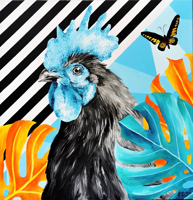 Obraz do salonu artysty Zuzanna Jankowska pod tytułem Rajski ptak