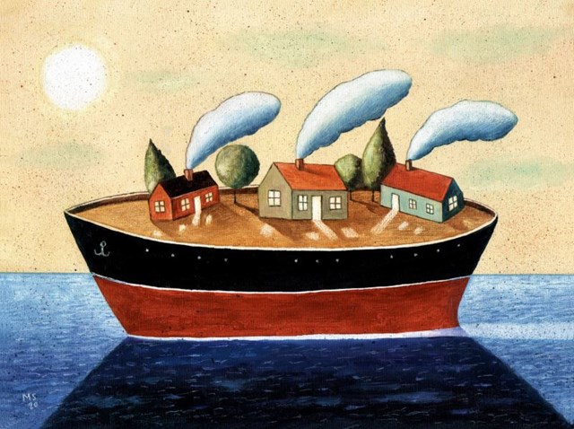 Obraz do salonu artysty Mariusz Stawarski pod tytułem Transatlantyk
