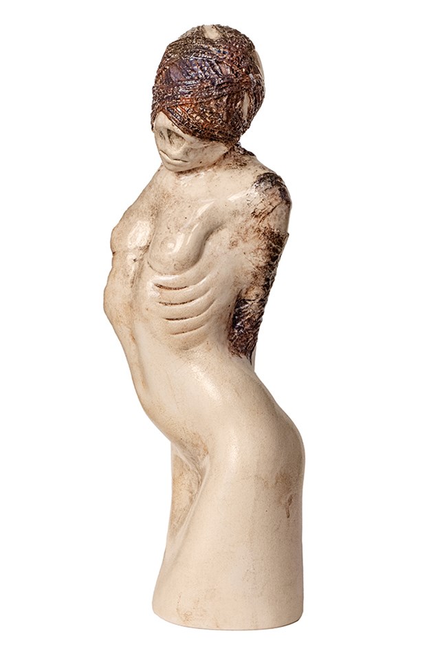 Rzeźba do salonu artysty Roland Kościółek pod tytułem Lady Tied up II