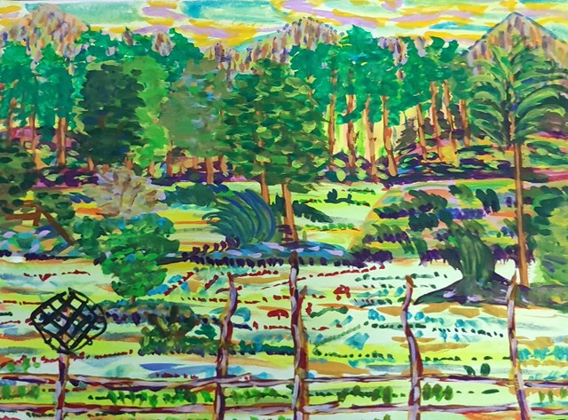 Obraz do salonu artysty marek krauss pod tytułem Wietnam - równina delty