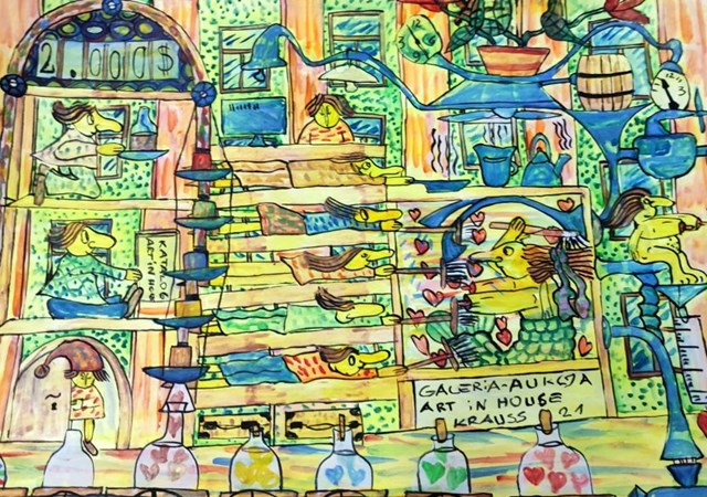 Obraz do salonu artysty marek krauss pod tytułem Galeria ART IN HOUSE  -  Hostel 
