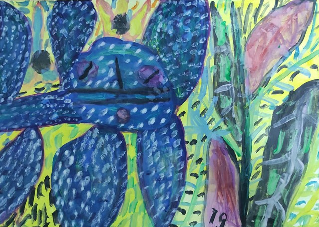 Obraz do salonu artysty Natalia Pietrzak Krauss pod tytułem Koty kolorowe nr 8