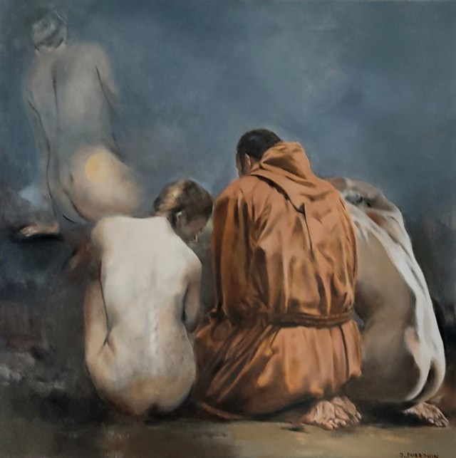 Obraz do salonu artysty Jan Dubrowin pod tytułem Rozdroże