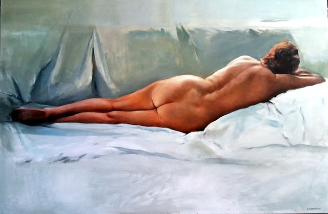 Obraz do salonu artysty Jan Dubrowin pod tytułem Odpoczynek
